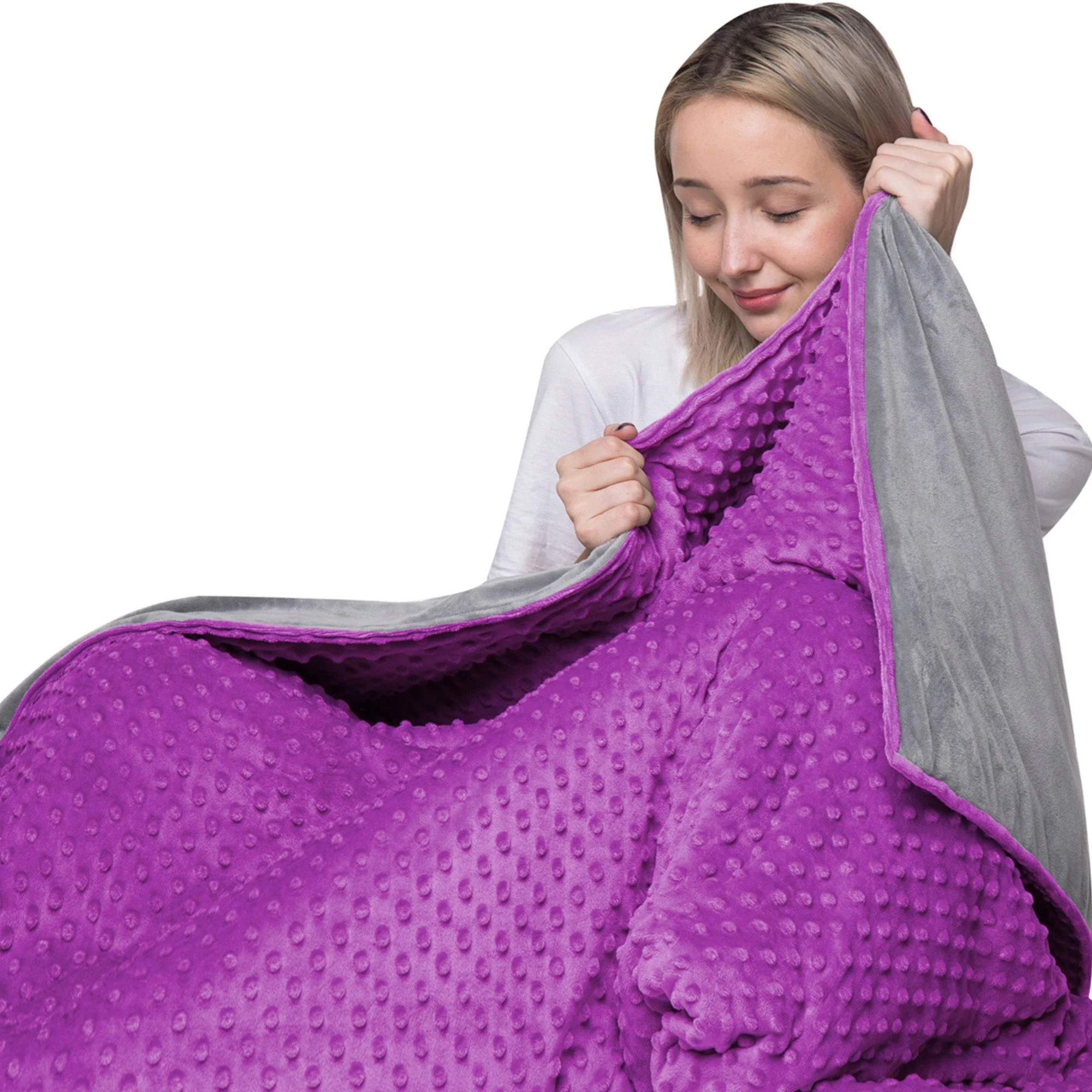 10 Lbs 48'' x 72'' Weighted Blanket for Kids with Removable Cover - Image 10