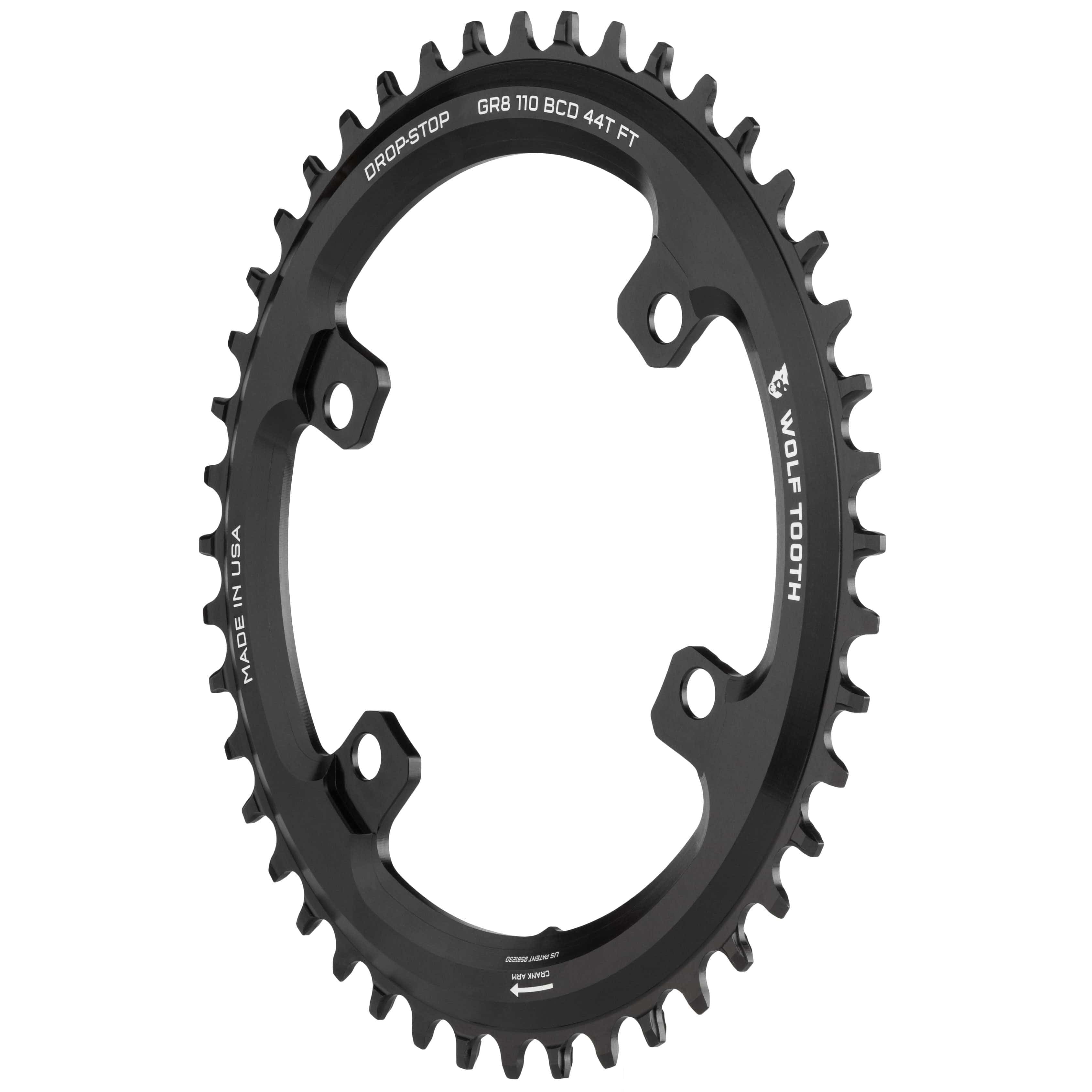 110 BCD Asymmetric 4-Bolt Chainrings for Shimano GRX Cranks - Image 3