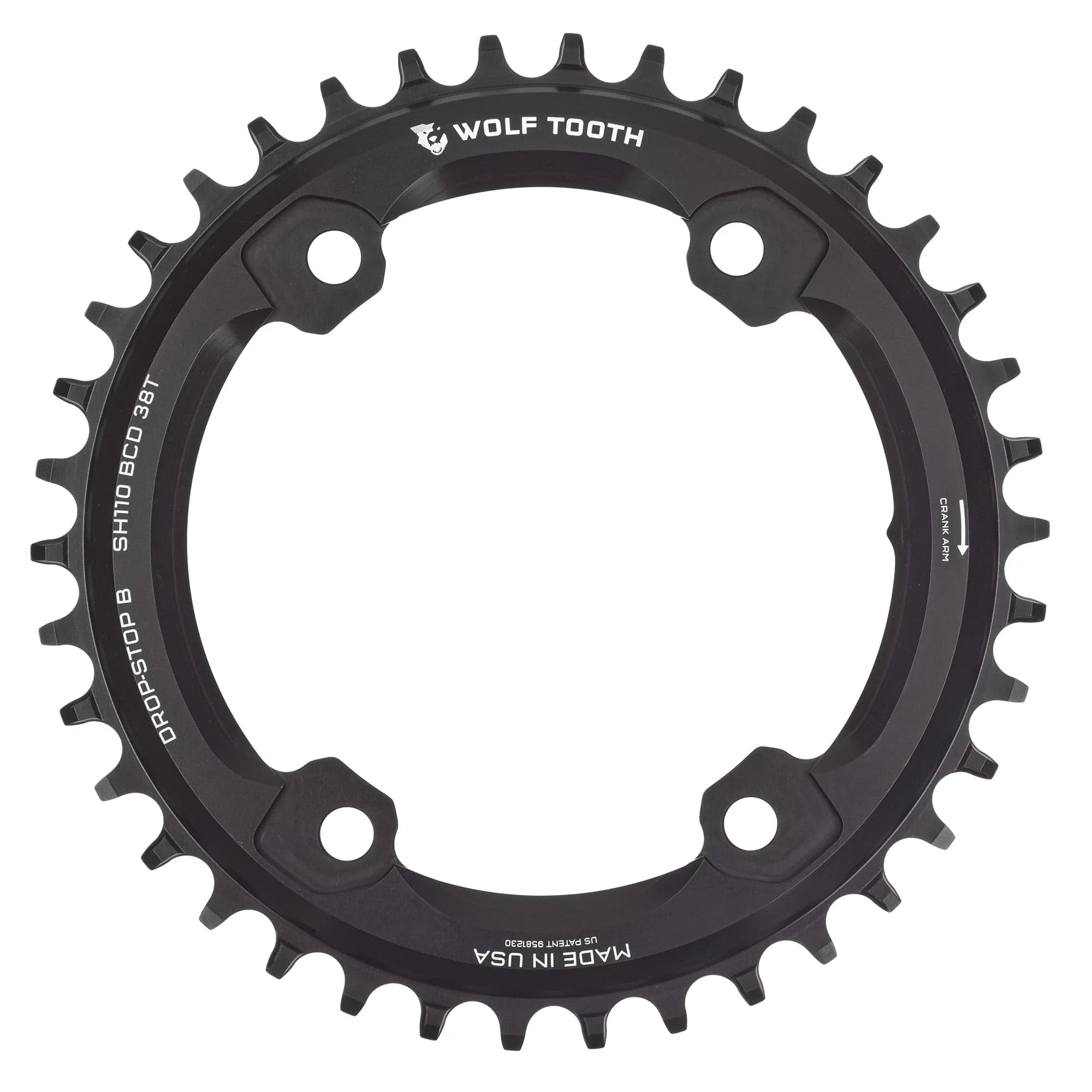 110 BCD Asymmetric 4-Bolt Chainrings for Shimano GRX Cranks - Image 5