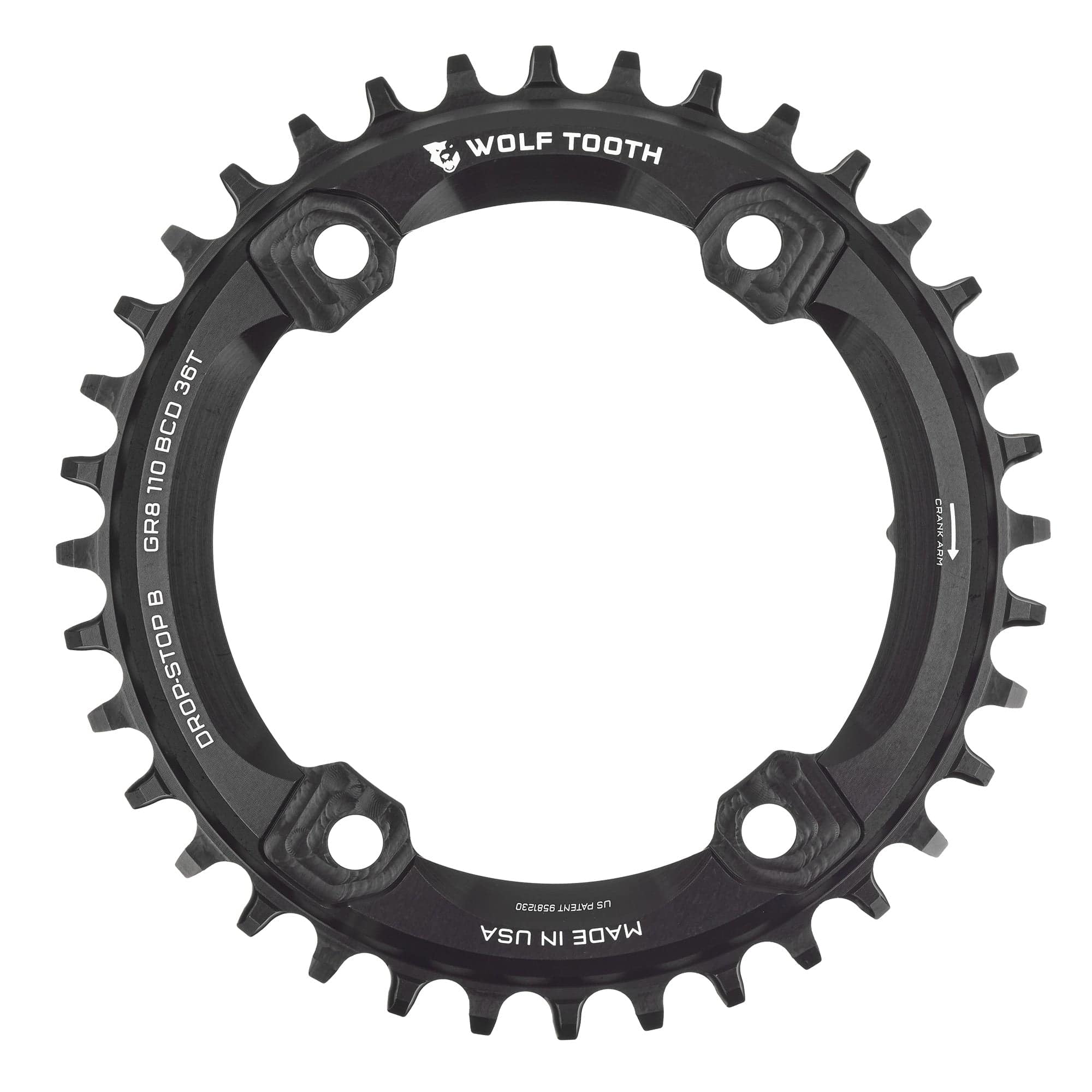 110 BCD Asymmetric 4-Bolt Chainrings for Shimano GRX Cranks - Image 6