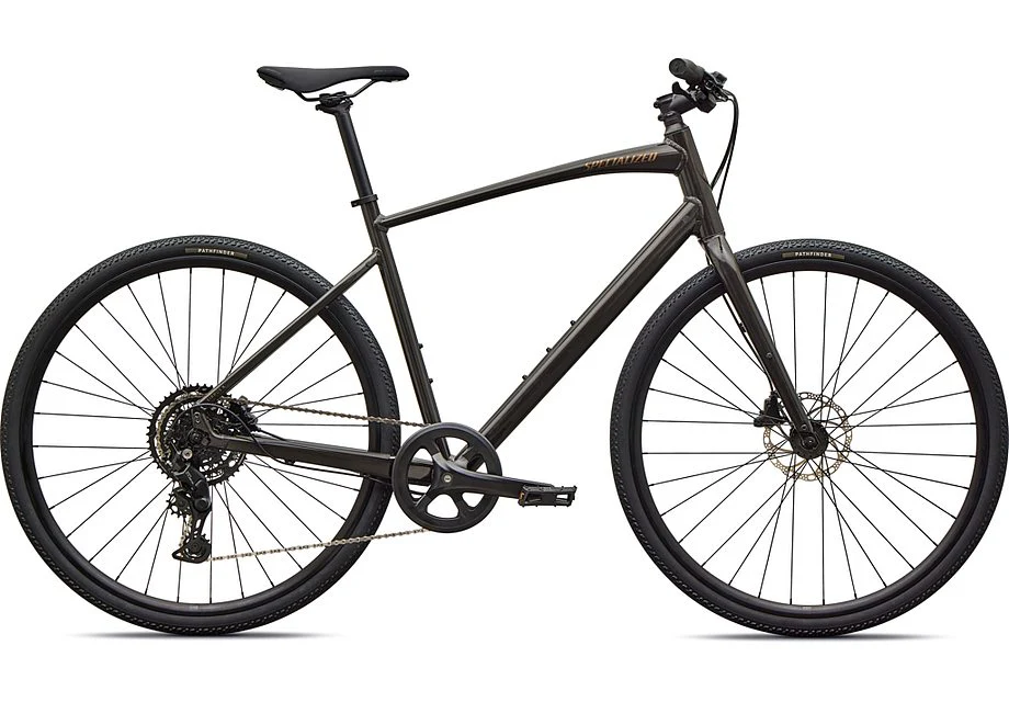 2026 Specialized Sirrus X 2.0 Km Bike Gloss Metallic Obsidian / Burnt Gold Metallic Frost Reflective Xl