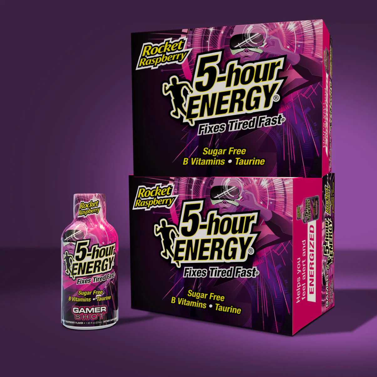 24 Pack 5-hour ENERGY Extra Strength Shots, Rocket Raspberry Flavor, 1.93 Fl Oz - Image 6