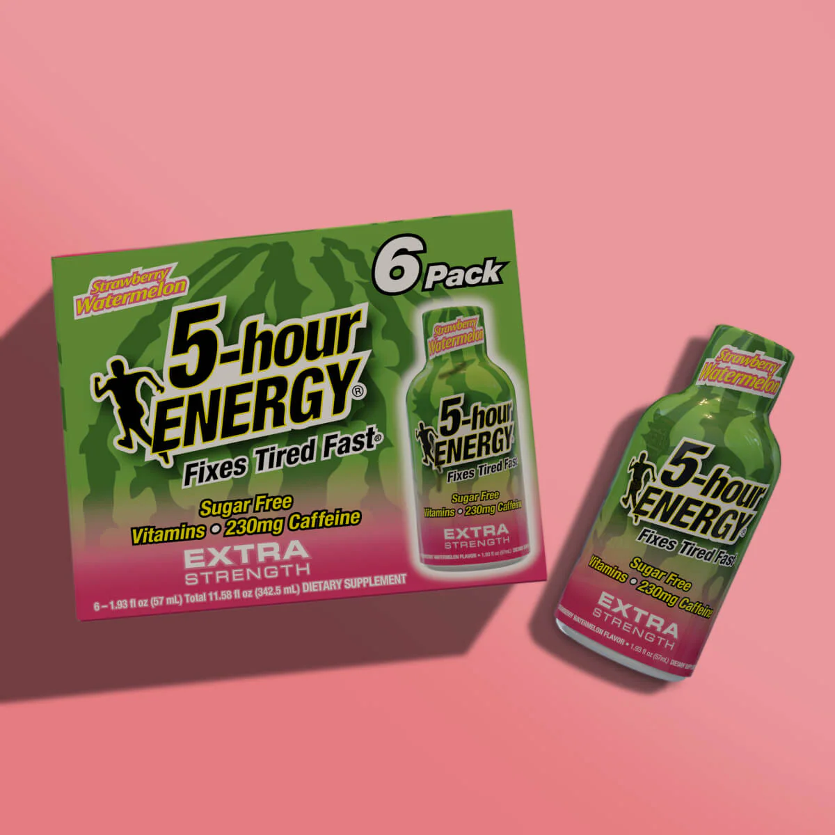 24 Pack 5-hour ENERGY Extra Strength Shots, Strawberry Watermelon Flavor Flavor, 1.93 Fl Oz - Image 4