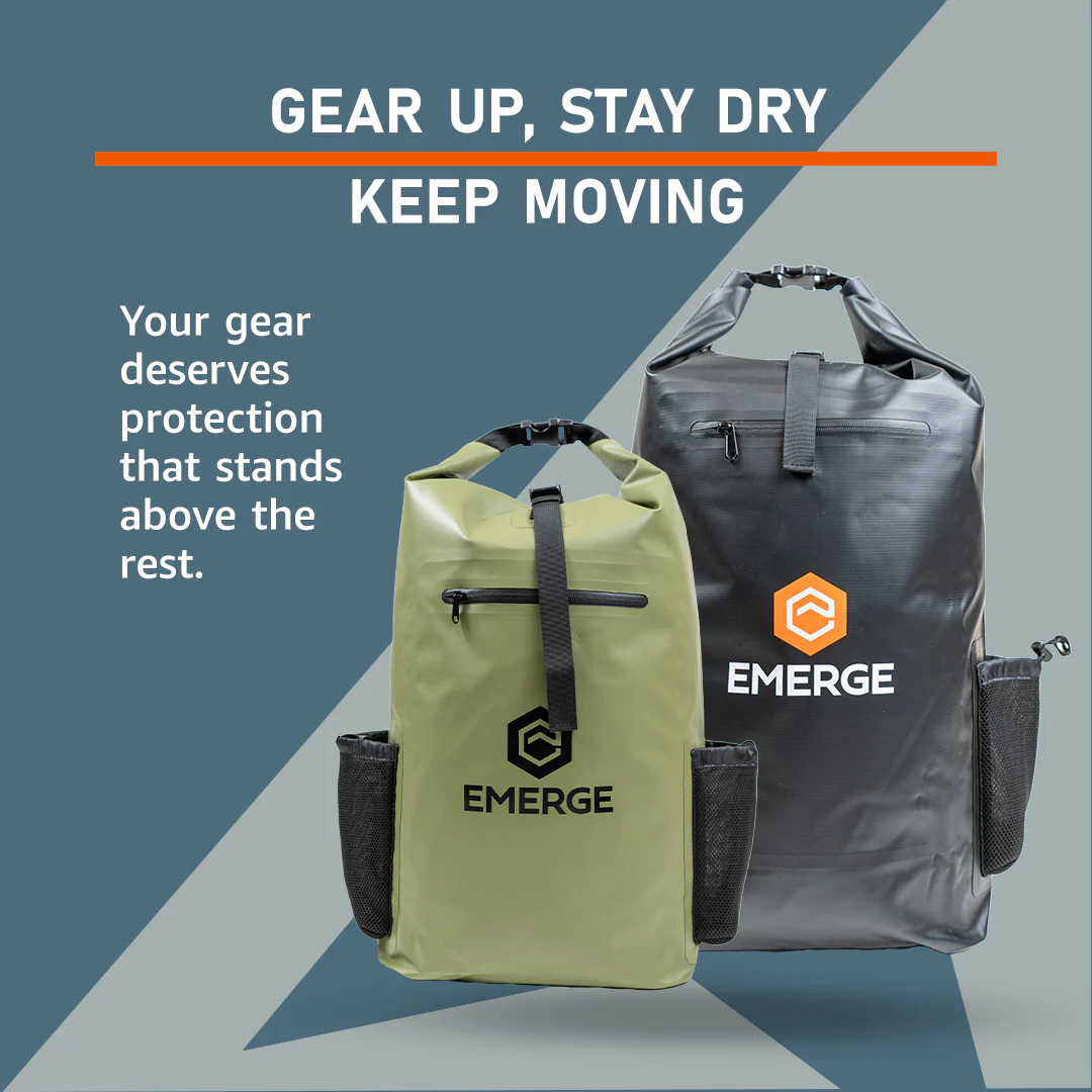 30L Heavy Duty Dry Bag w/ Straps - Olive - Image 2