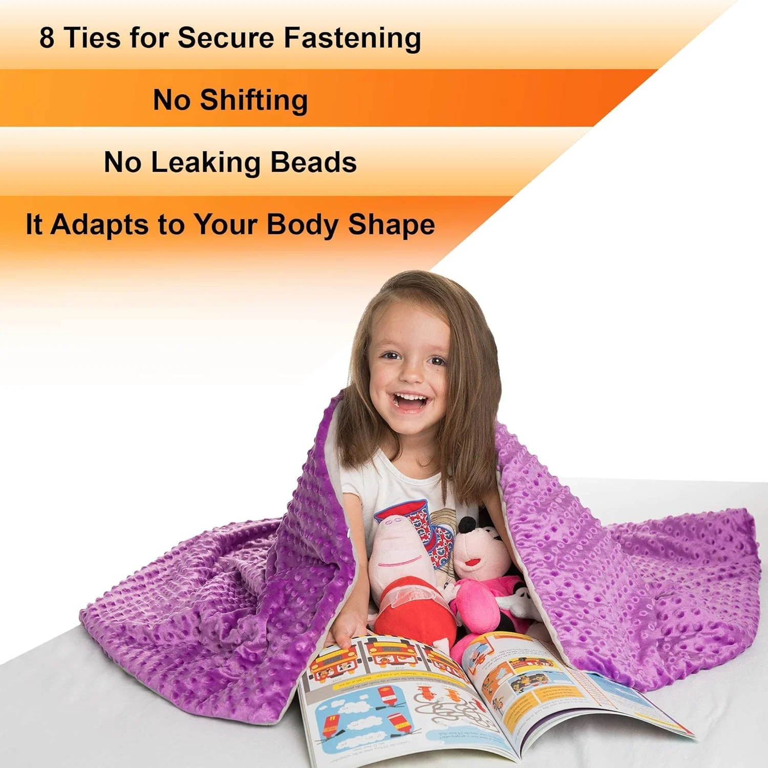 5 Lbs Weighted Blanket for Kids with Removable Cover - 36" x 48" - Image 16