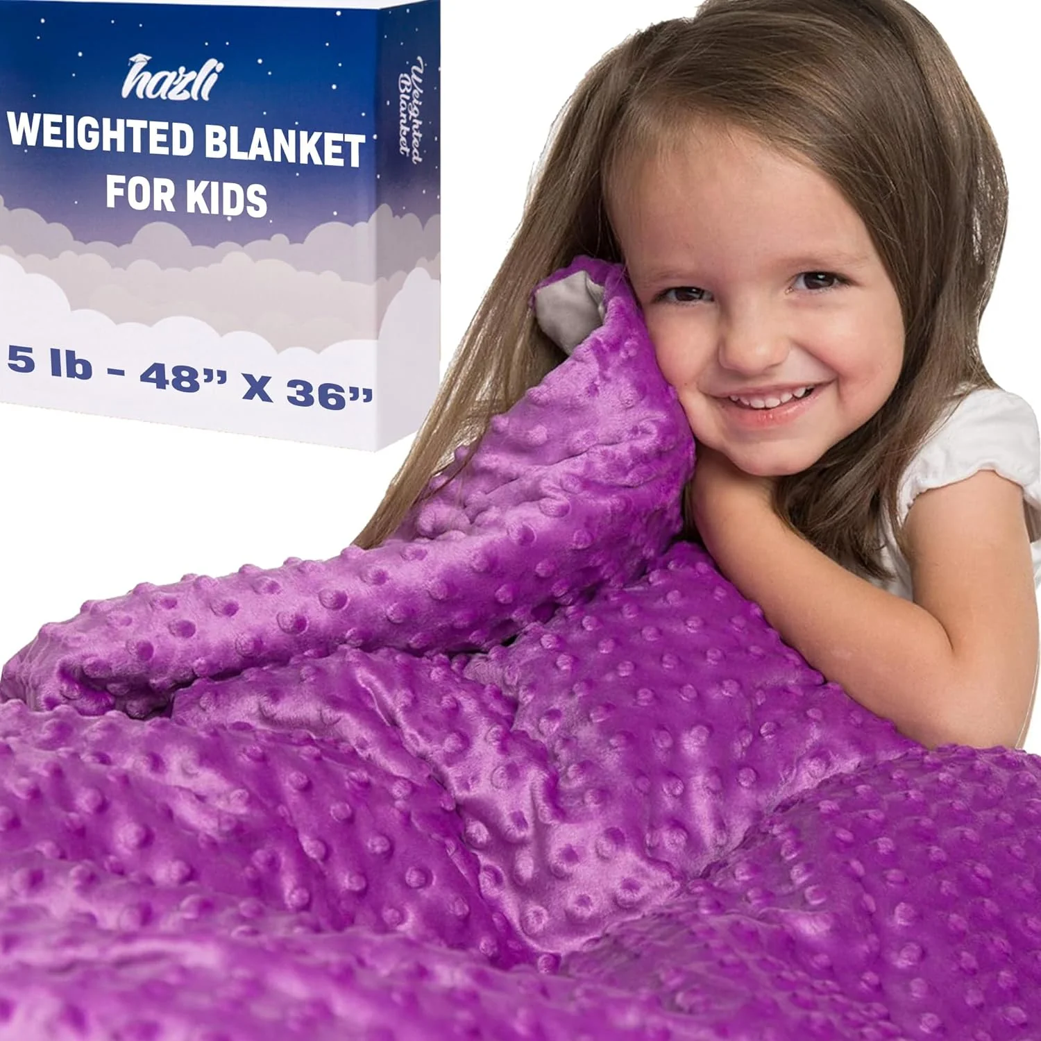 5 Lbs Weighted Blanket for Kids with Removable Cover - 36" x 48" - Image 19