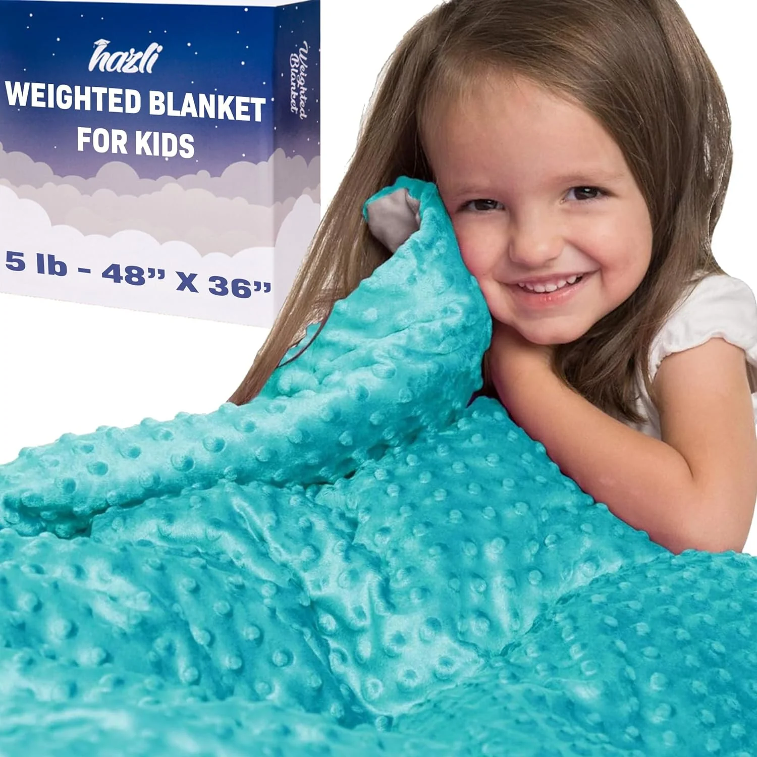 5 Lbs Weighted Blanket for Kids with Removable Cover - 36" x 48" - Image 20