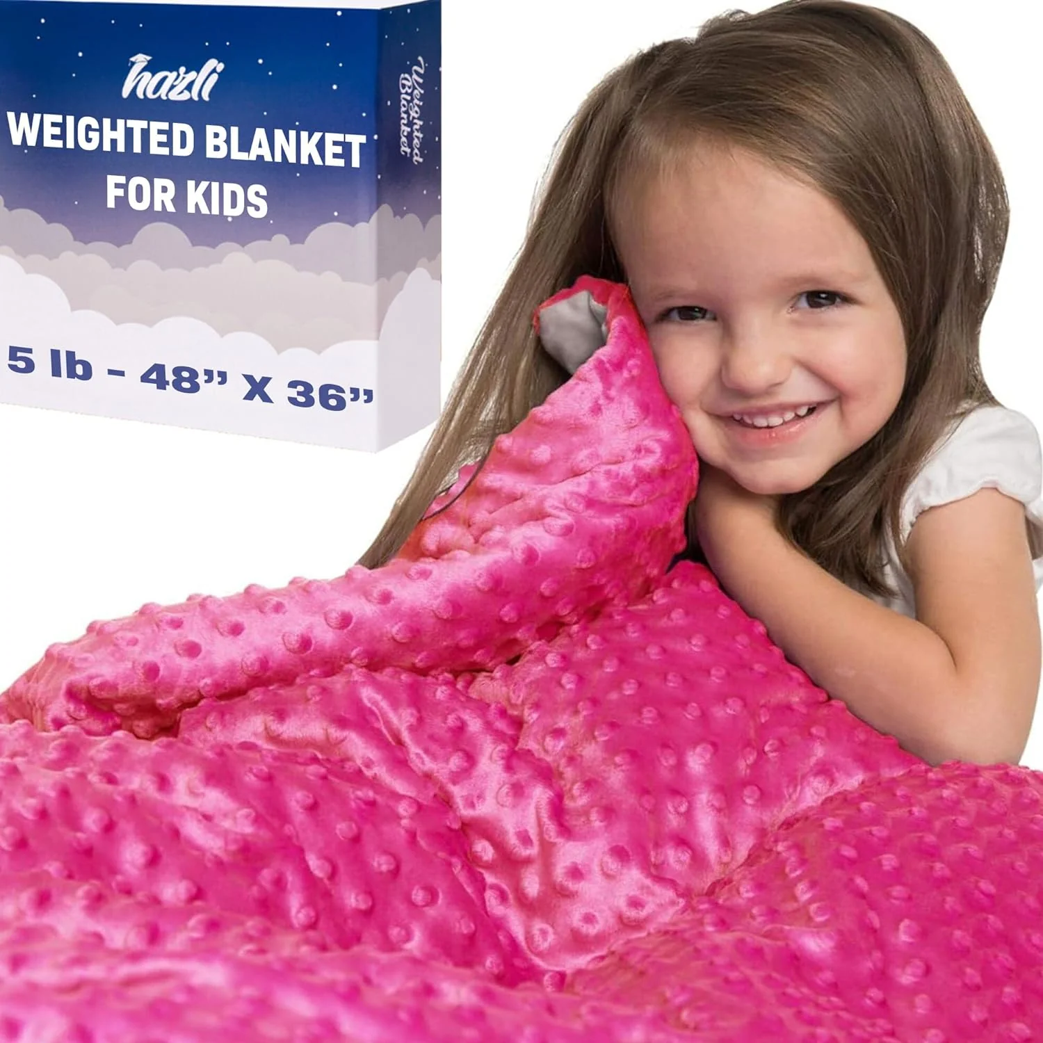 5 Lbs Weighted Blanket for Kids with Removable Cover - 36" x 48" - Image 6