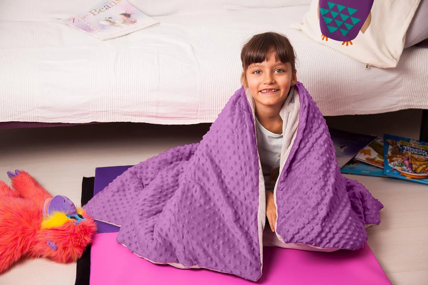 7 Lbs Weighted Blanket for Kids with Removable Cover - 41" x 60" - Image 10