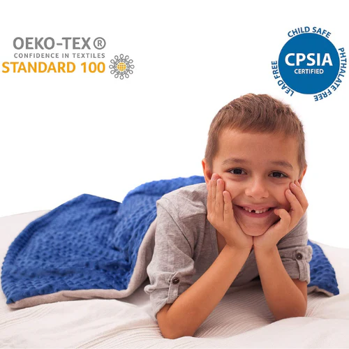 7 Lbs Weighted Blanket for Kids with Removable Cover - 41" x 60" - Image 2