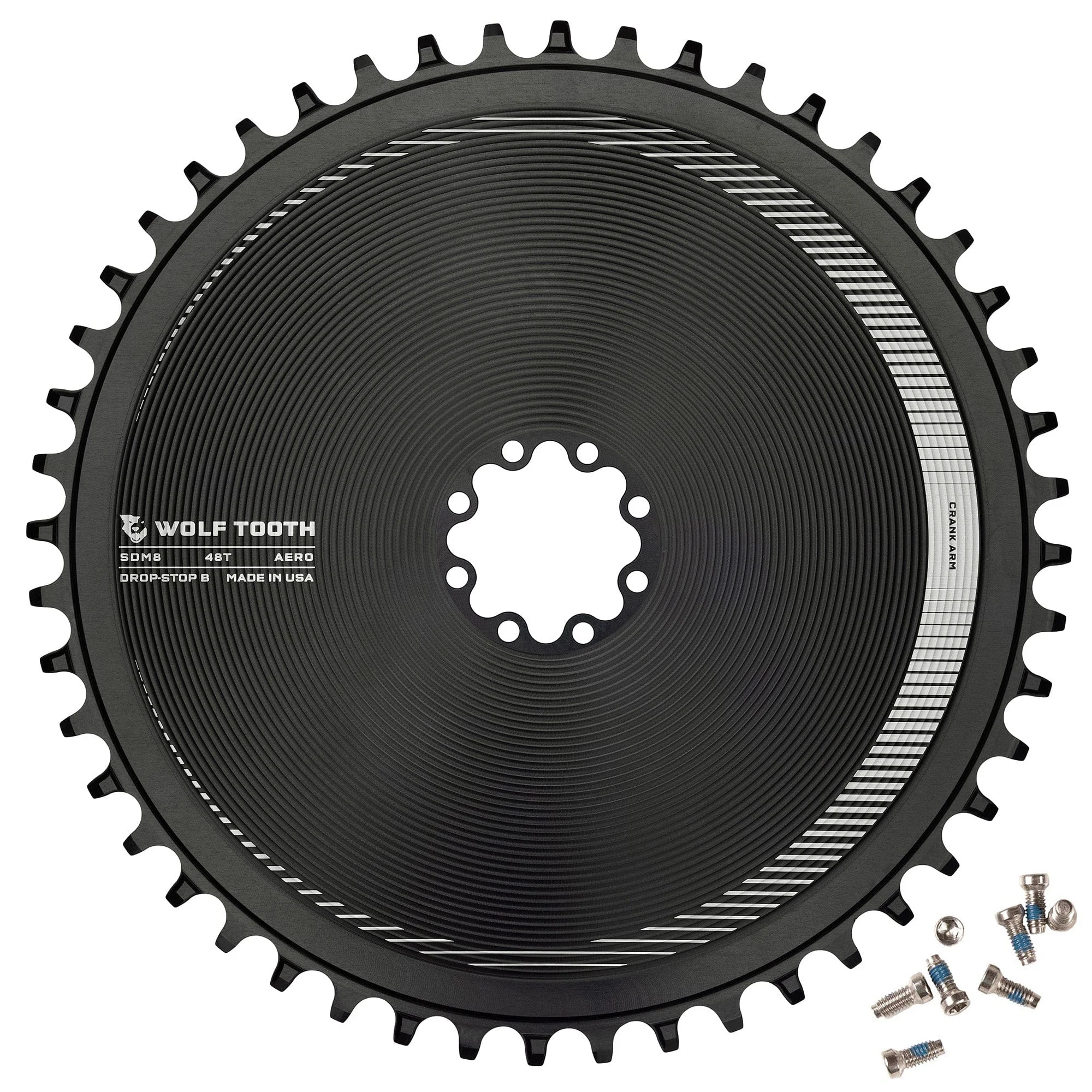 Aero Direct Mount Chainring for SRAM 8-Bolt Gravel / Road Cranks - Image 2