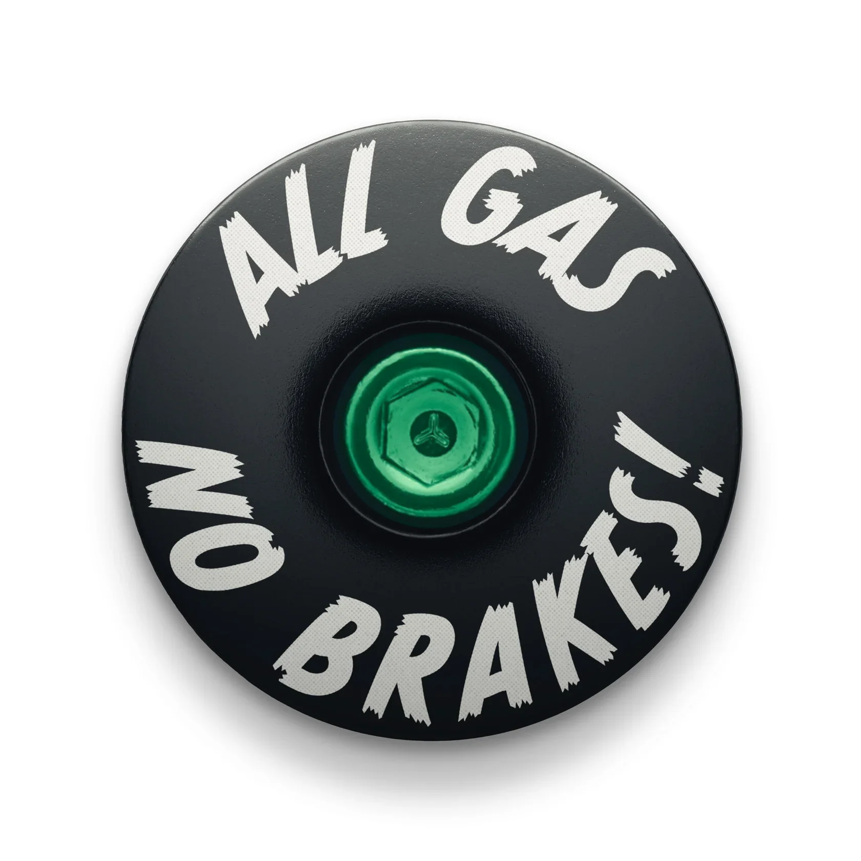 All Gas No Brakes - Custom Bike Headset Cap - Image 5
