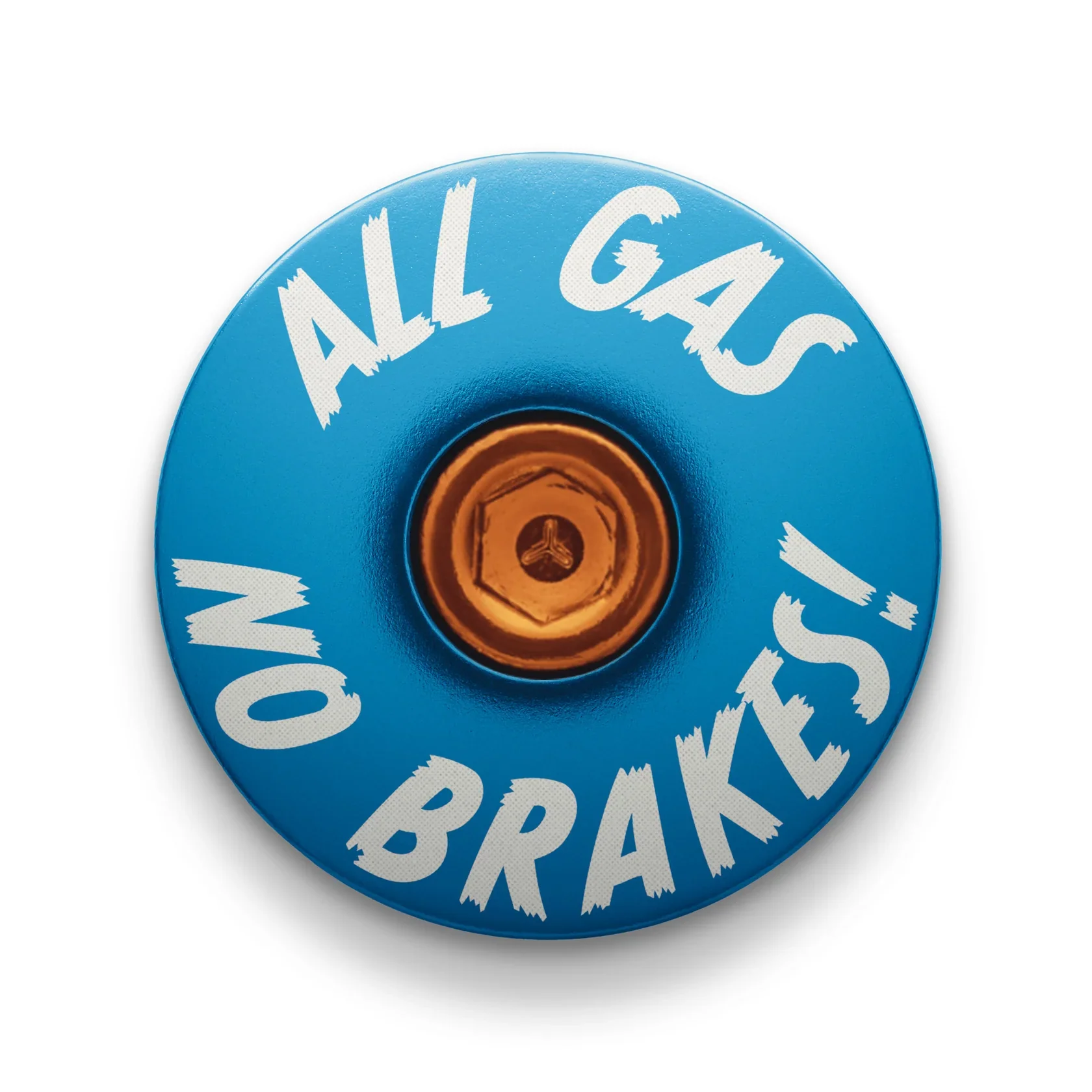 All Gas No Brakes - Custom Bike Headset Cap - Image 7