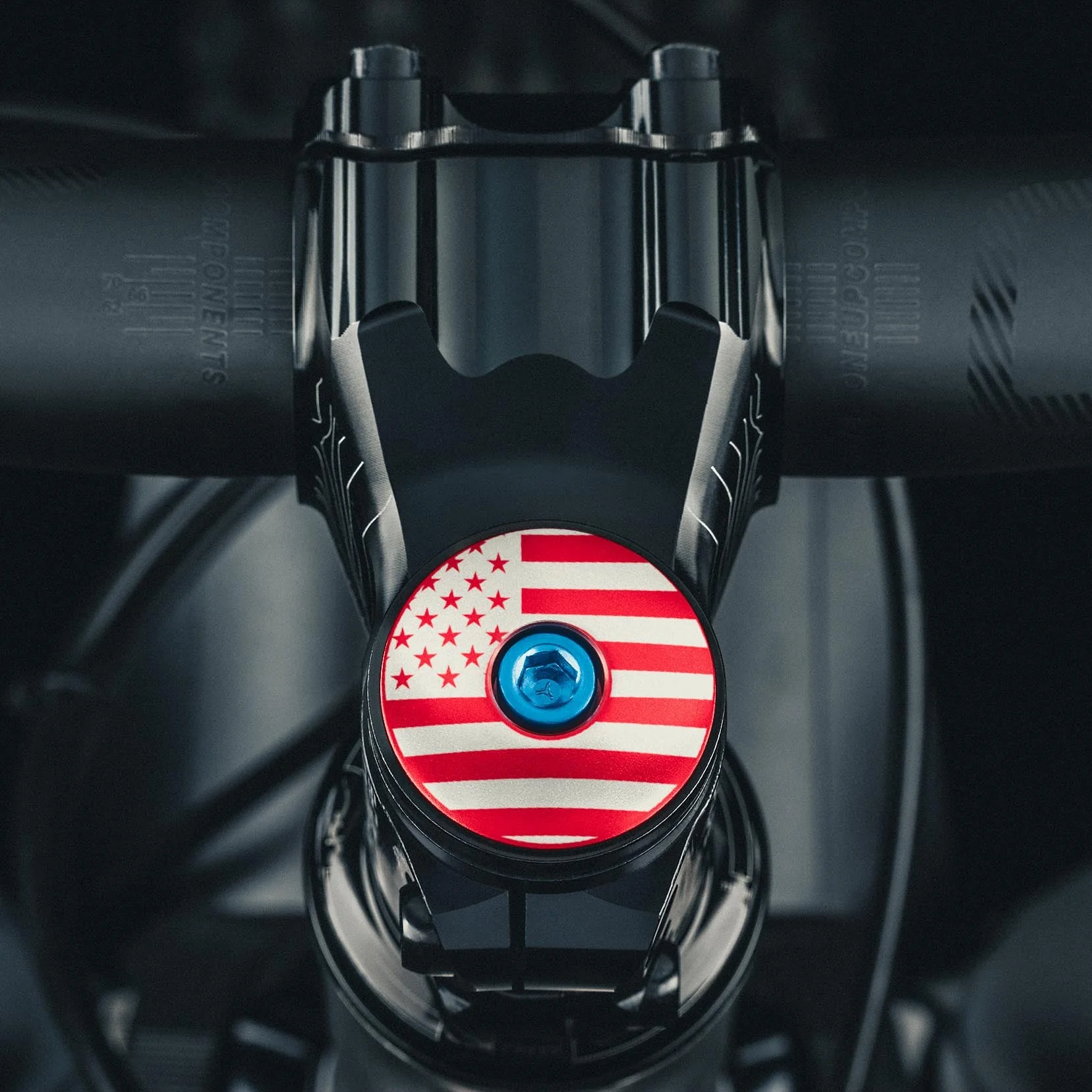 American Flag Custom Bike Headset Cap - Image 2