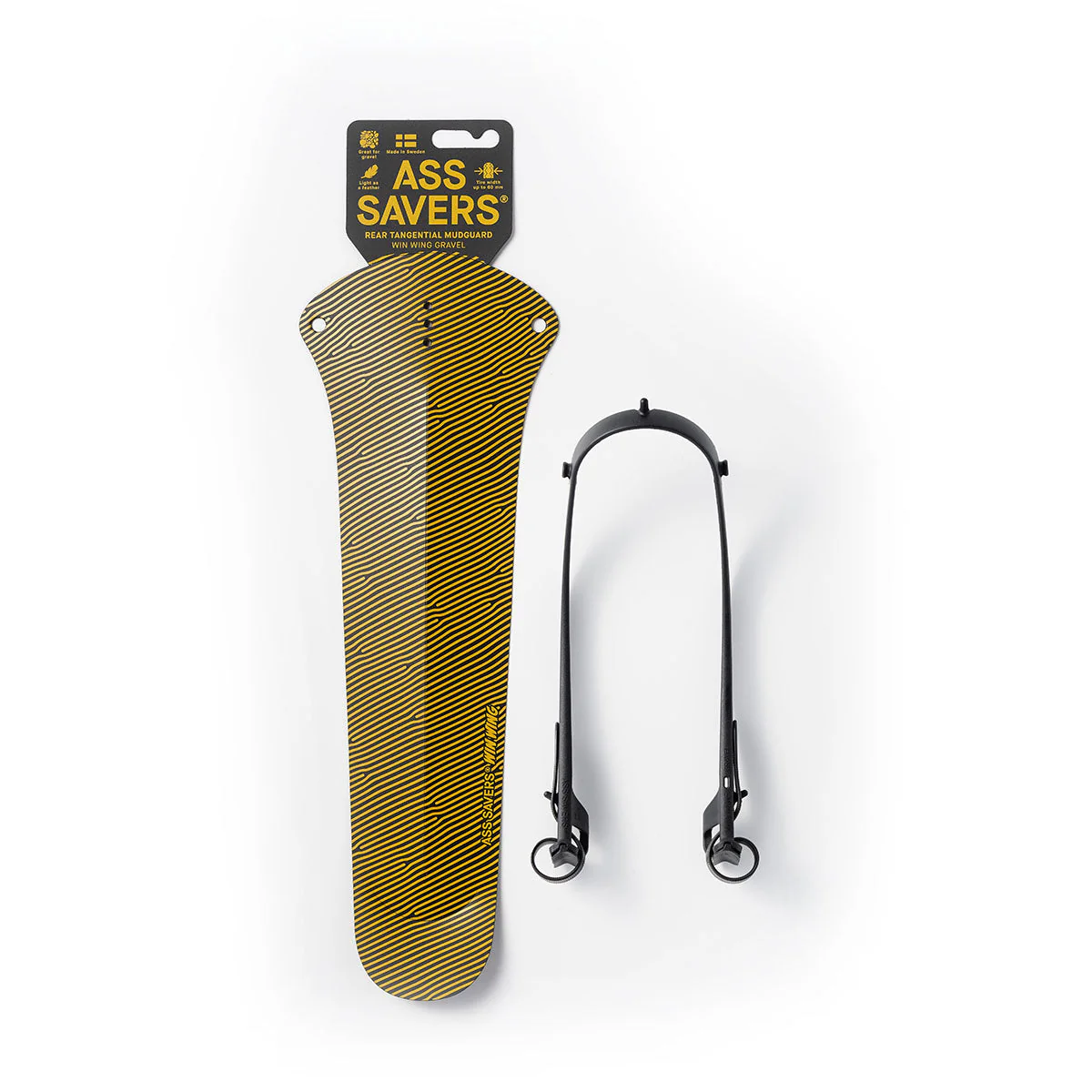 Ass Savers Win Wing 2 Gravel Rear Mudguard w/ Black Wishbone - Image 11
