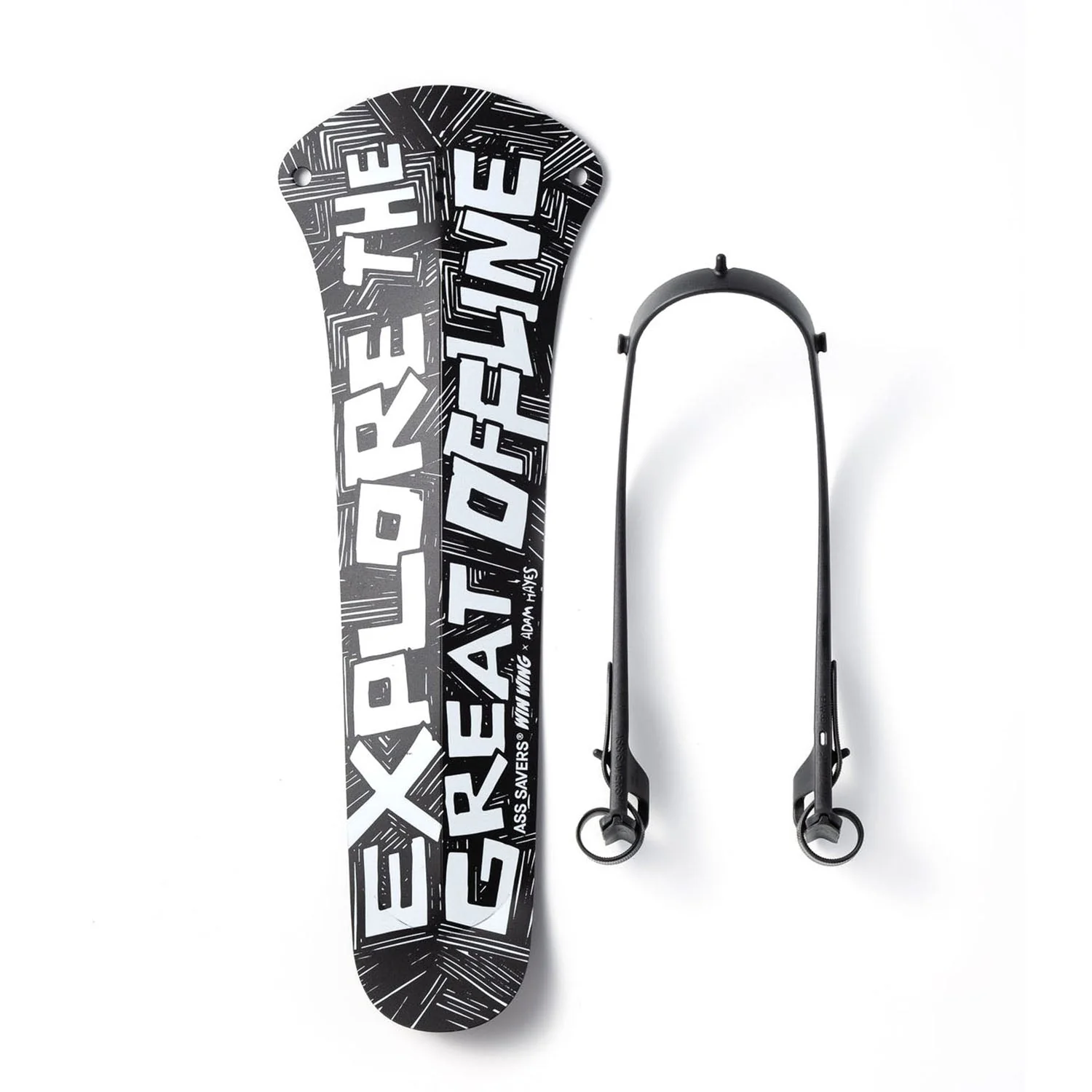 Ass Savers Win Wing 2 Gravel Rear Mudguard w/ Black Wishbone - Image 15