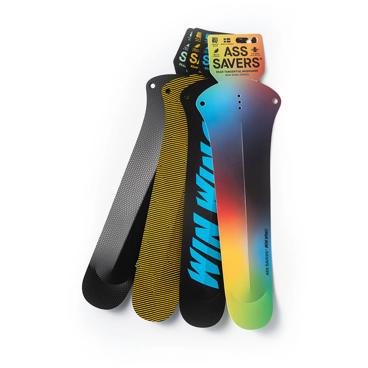 Ass Savers Win Wing 2 Gravel Rear Mudguard w/ Black Wishbone - Image 2