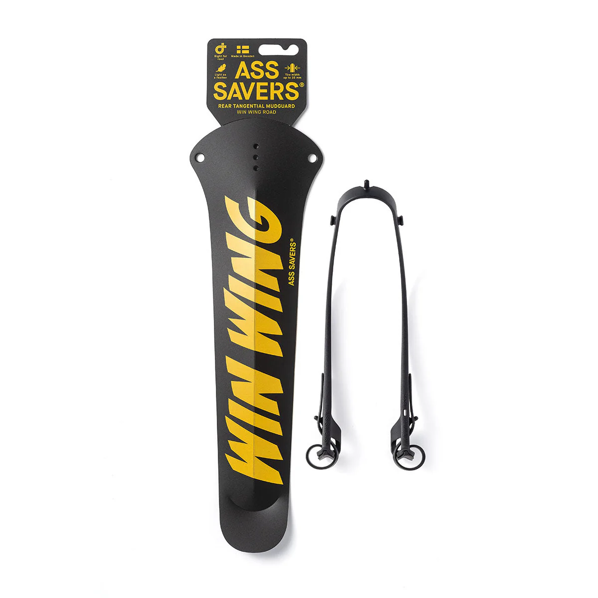 Ass Savers Win Wing 2 Road Rear Mudguard w/ Black Wishbone - Image 8