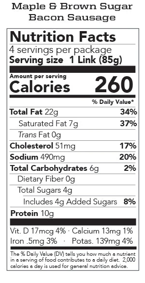Bacon Sausage 6 Pack - Single Flavor - Image 14