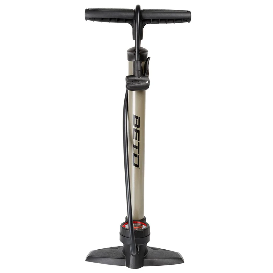 Beto 11/160 S Floor Pump Dual Valve Head 160psi Silver