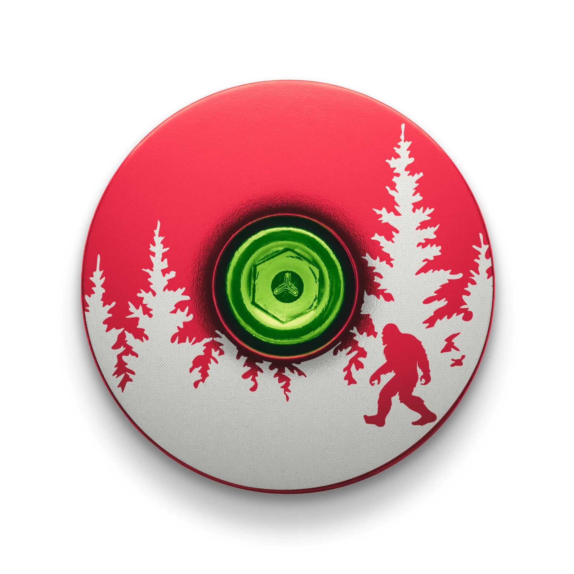 Bigfoot Hiding Custom Bike Top Cap - Image 12