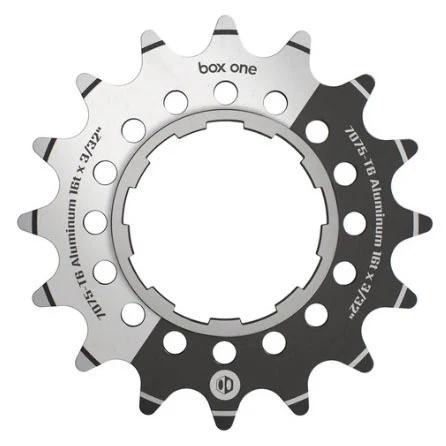 BOX Box One 3/32" CNC AL 7075 Cog Black - 16t