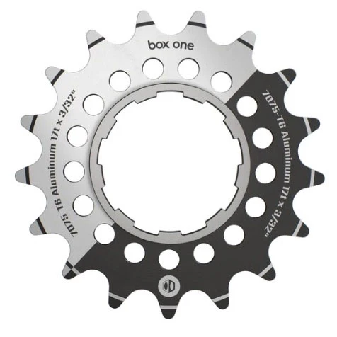 BOX Box One 3/32" CNC AL 7075 Cog Black - 17t