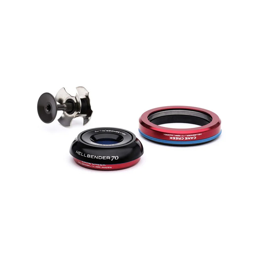 Cane Creek Hellbender 70 Lite Headset - IS42/28.6/H9|IS52/40 B Tapered Black