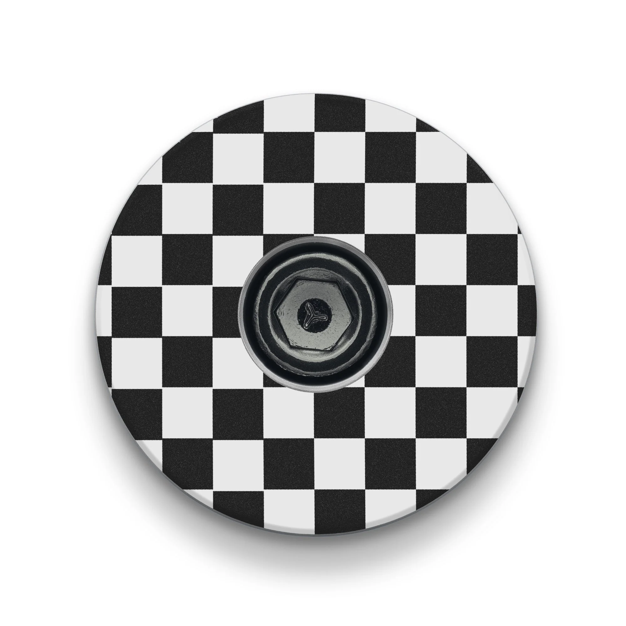 Checkerboard Pattern Custom Bicycle Headset Cap - Image 2