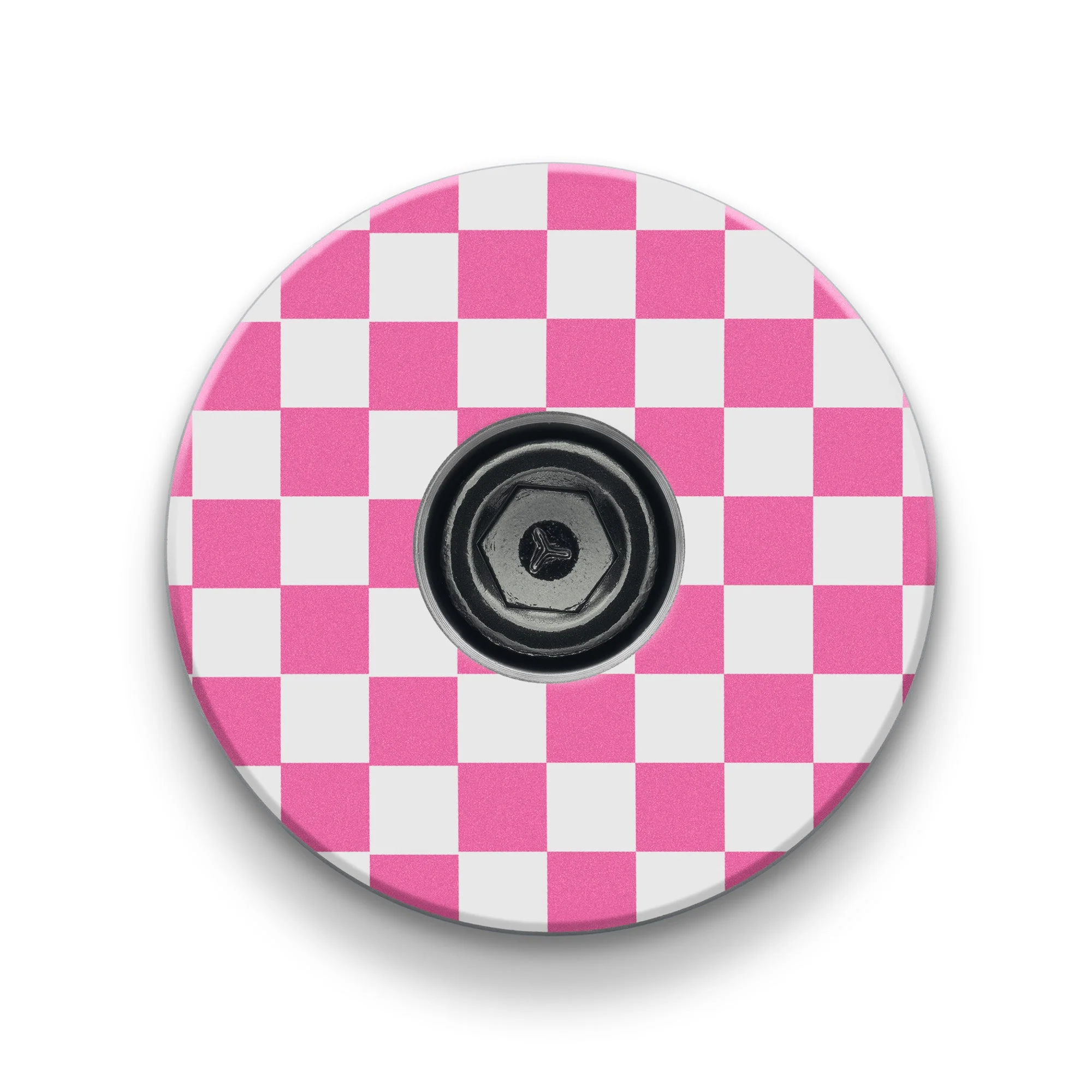 Checkerboard Pattern Custom Bicycle Headset Cap - Image 4