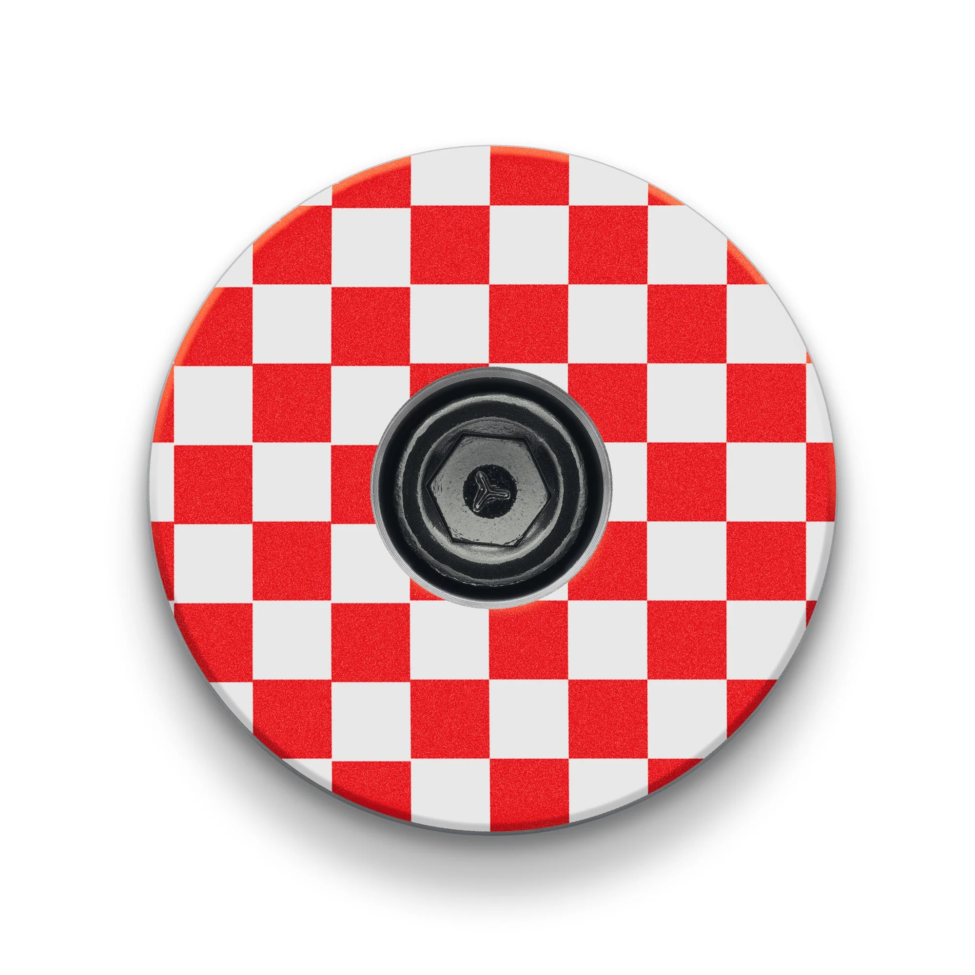 Checkerboard Pattern Custom Bicycle Headset Cap - Image 5