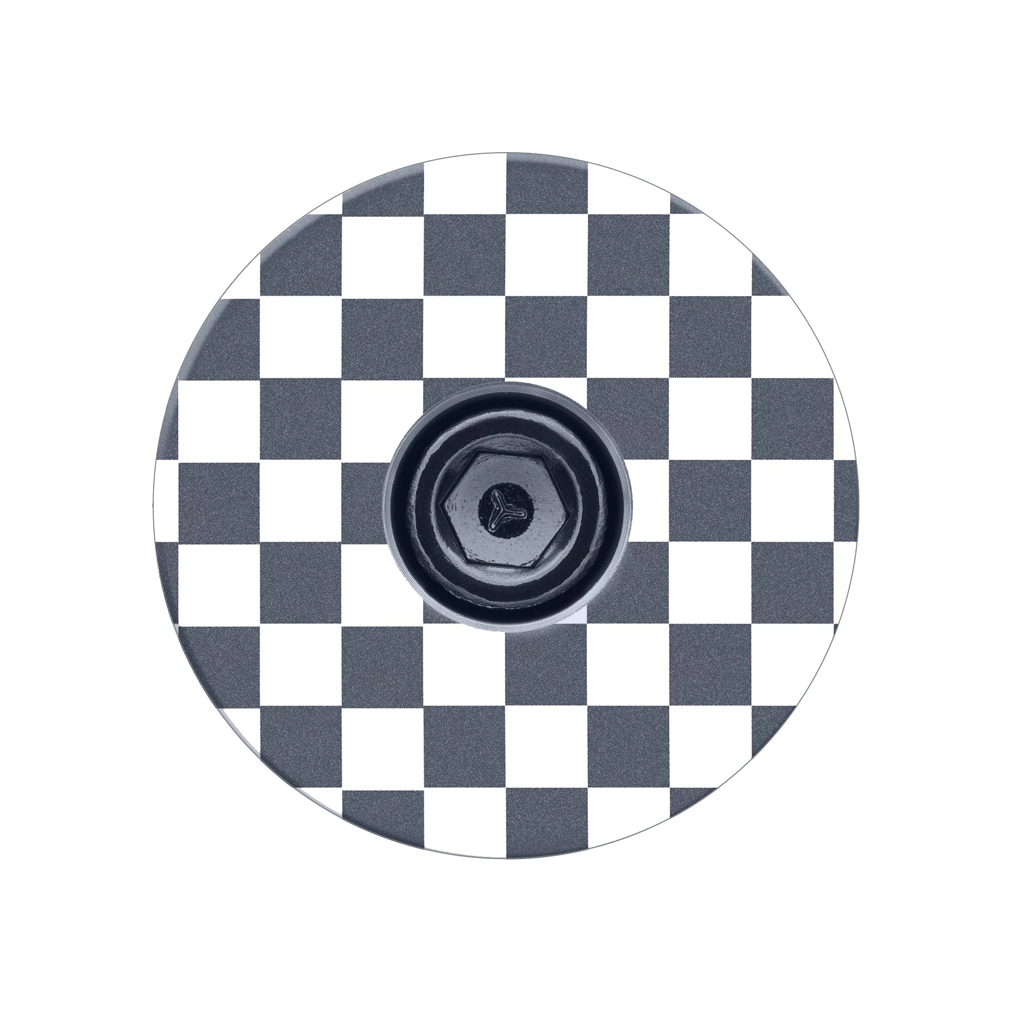 Checkerboard Pattern Custom Bicycle Headset Cap - Image 6