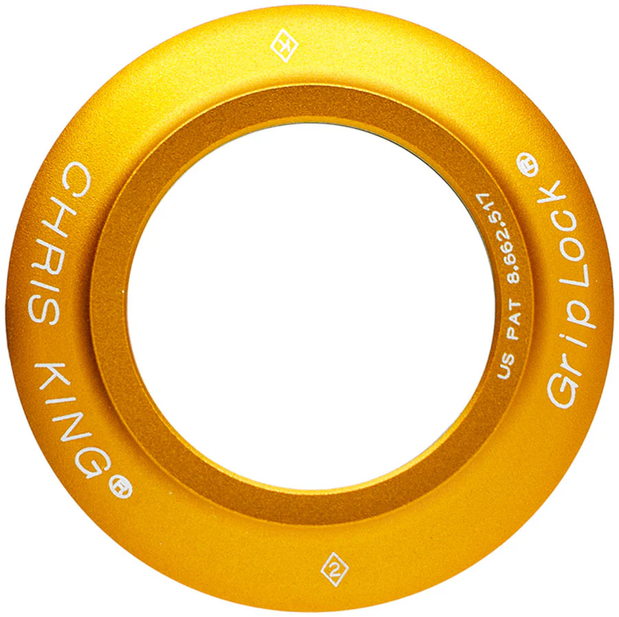 Chris King InSet 1/2/3/7/8 Headset Bearing Cap - ZS44 Matte Gold 50th Anniversary