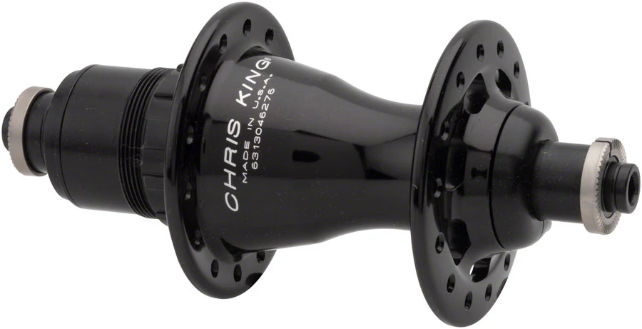 Chris King R45 Rear Hub - QR x 130mm Rim Brake XDR Black 28H - Image 2