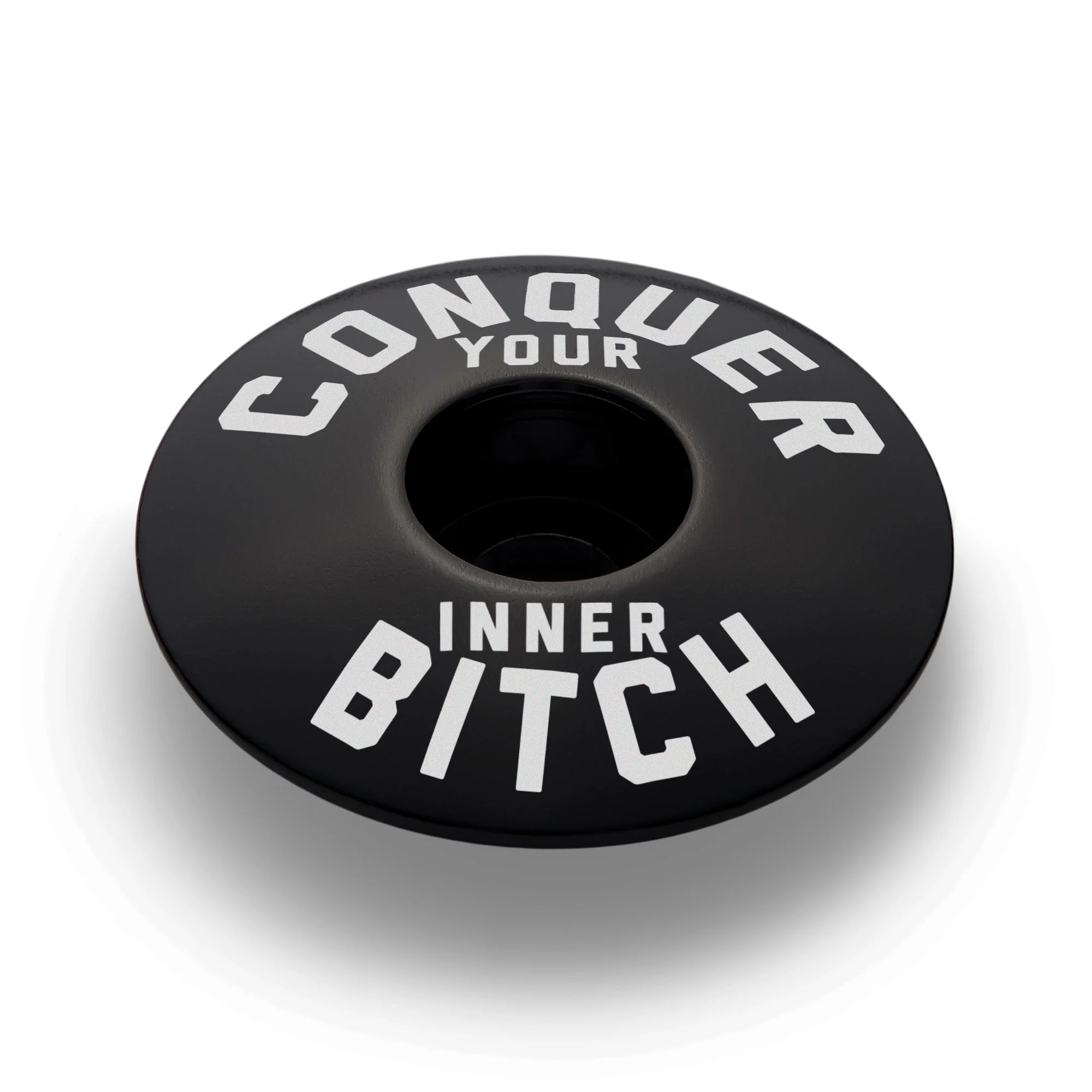 Conquer Your Inner Bitch Custom Bicycle Headset Cap - Image 4