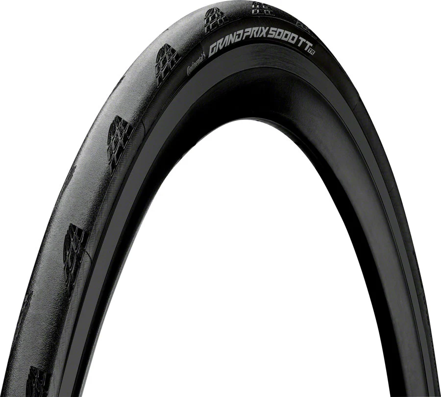 Continental Grand Prix 5000 TT TR Tire - 700 x 25 Tubeless Folding BLK BLKChili Vectran Breaker LazerGrip ACT