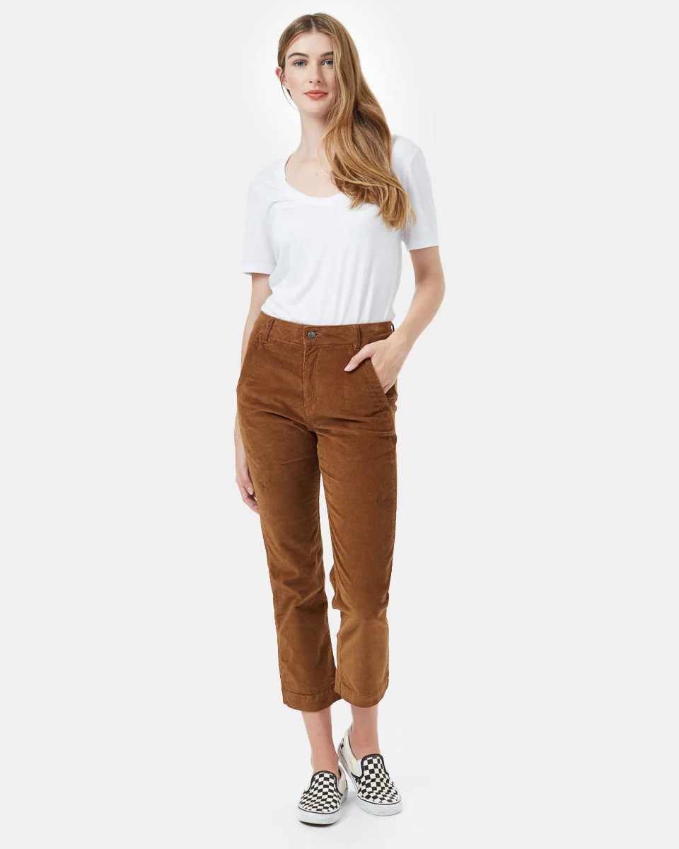 Corduroy Cropped Straight Leg Pant - Image 2
