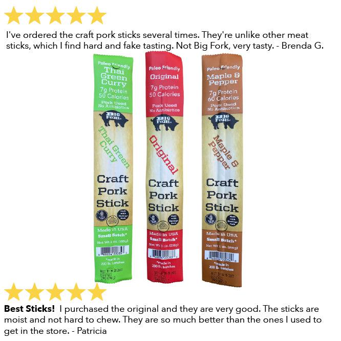 Craft Pork Snack Stick Sample (3 sticks total) - Image 2