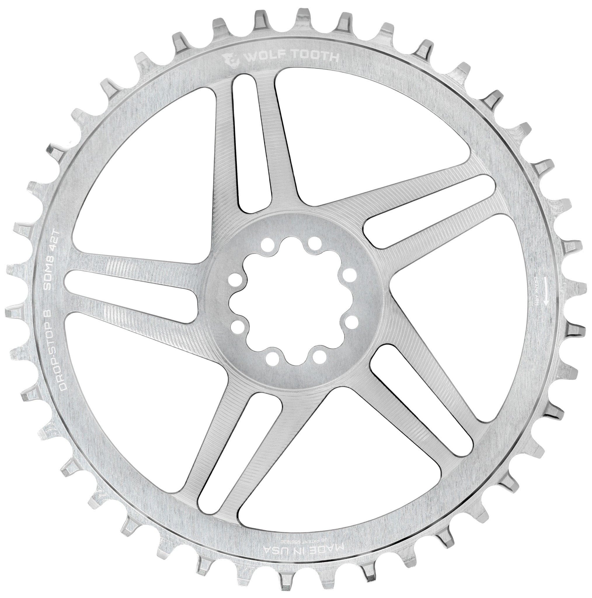 Direct Mount Chainrings for SRAM 8-Bolt Gravel / Road Cranks - Raw Silver - Image 4