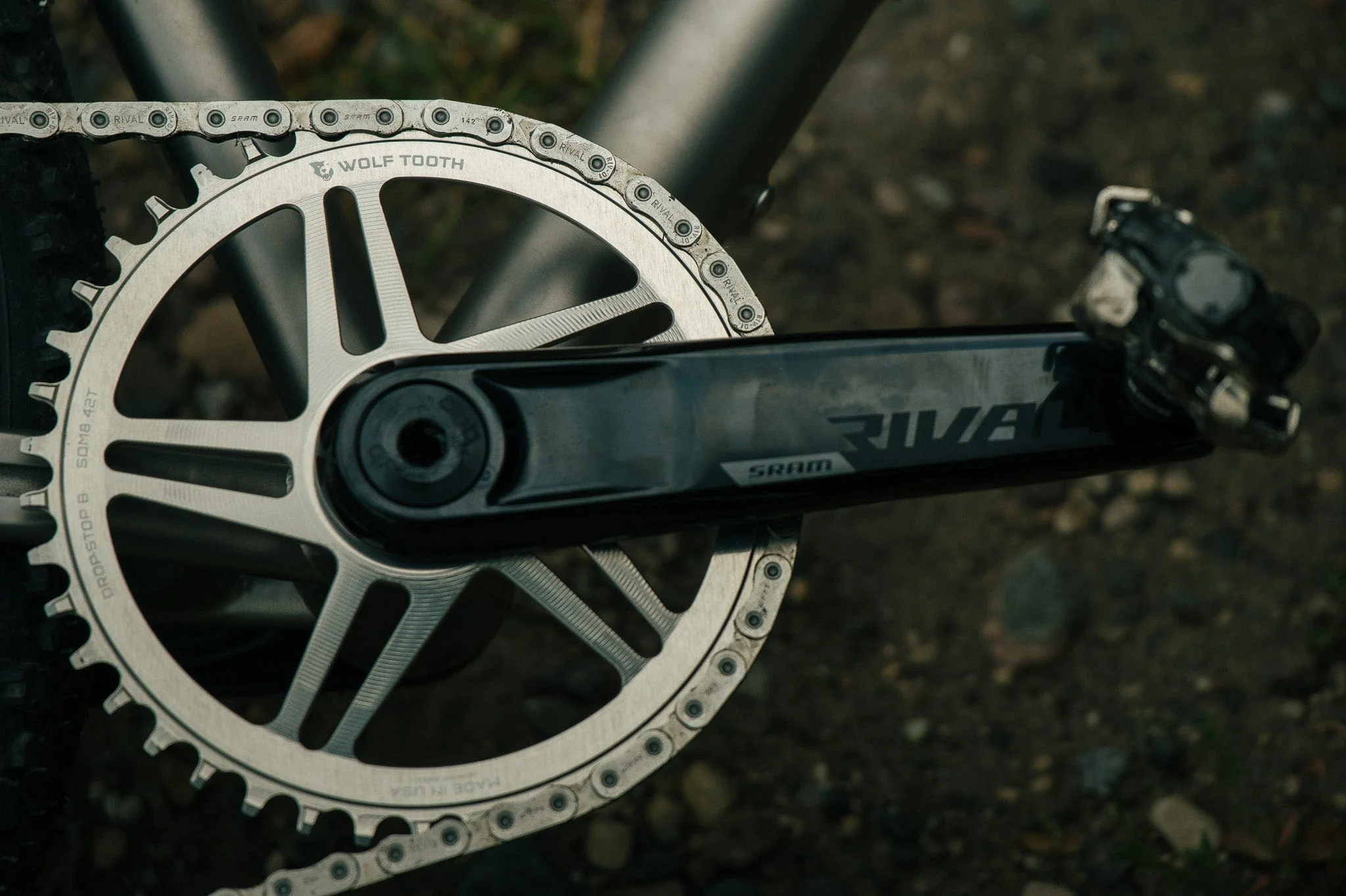 Direct Mount Chainrings for SRAM 8-Bolt Gravel / Road Cranks - Raw Silver - Image 5