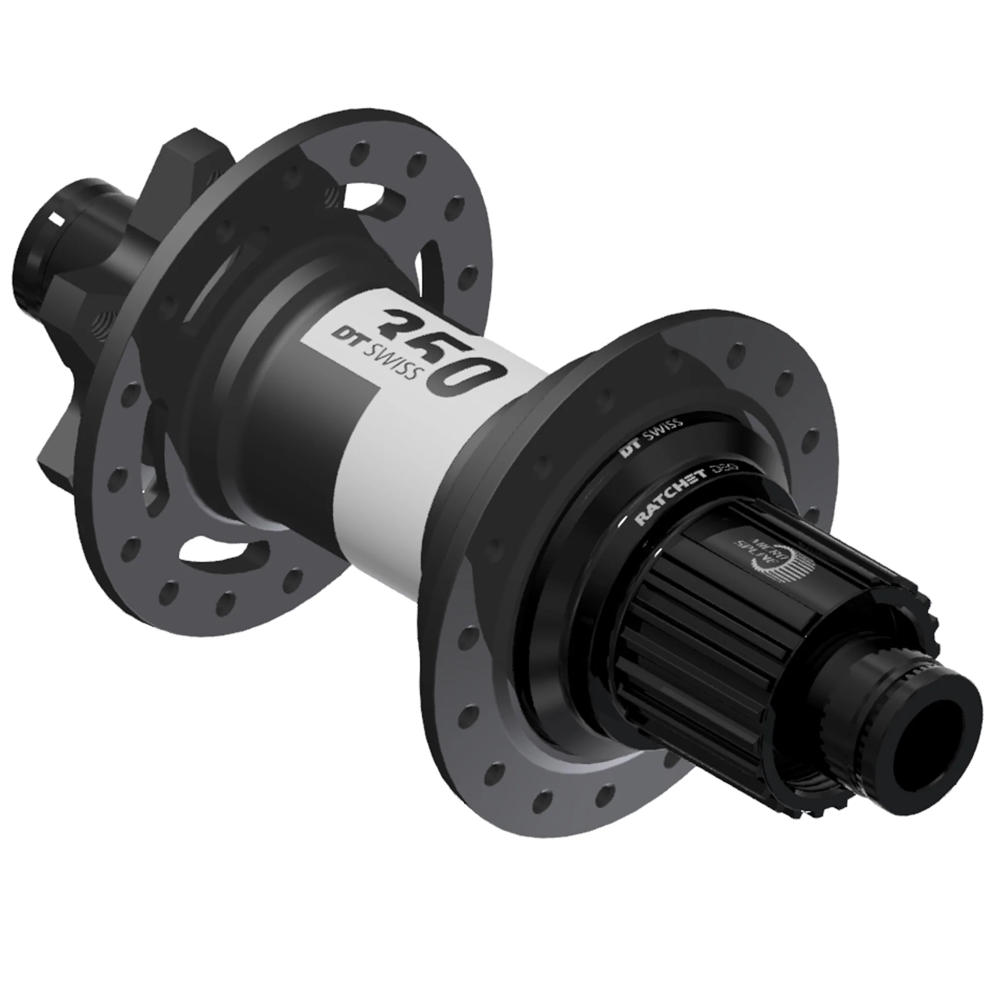 DT Swiss 350 DEG Rear Hub - 12 x 148mm 6-Bolt Micro Spline Black 28H 72pt