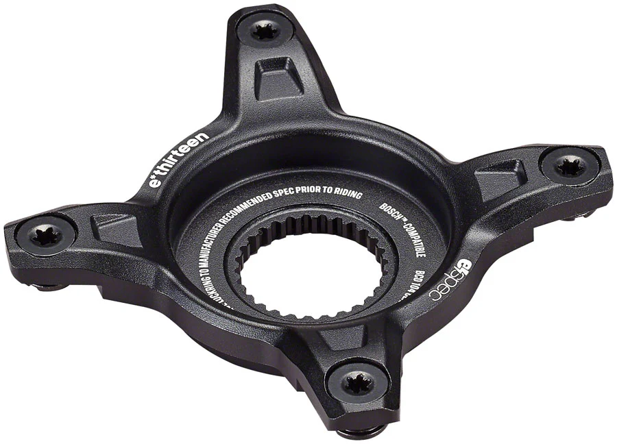 e*thirteen e*spec 104BCD Aluminum Direct Mount Spider - 104BCD 55mm CL Incl. Bolts Bosch Gen4 BLK - Image 2