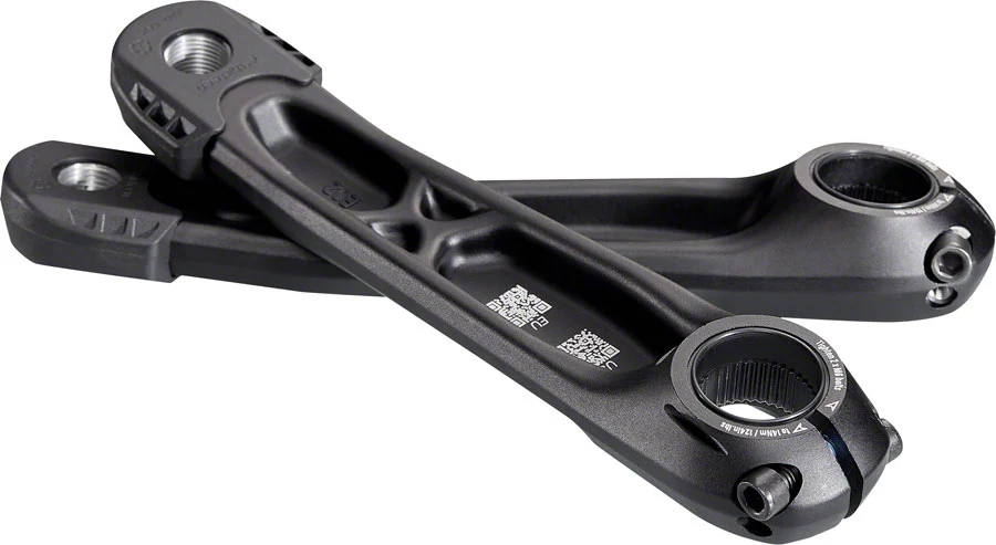 e*thirteen e*spec Plus Ebike Crank Arm Set - Shimano EP8 165mm Black - Image 3