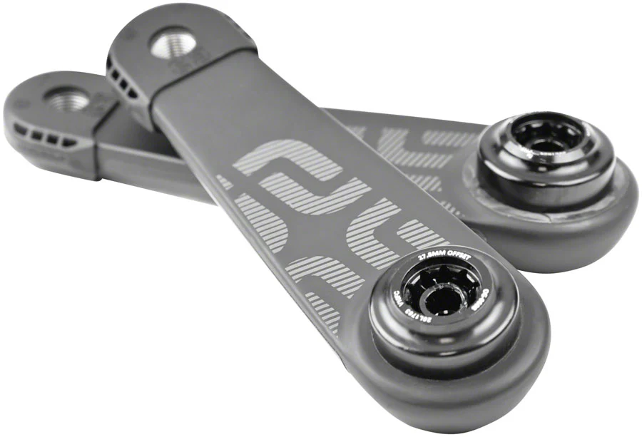 e*thirteen e*spec Race Carbon ebike Crank Arm Set - 165mm Brose S Mag Fazua Ride 50 Self Extractor BLK Carbon Fiber - Image 3