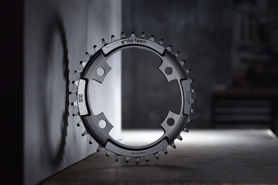 e*thirteen Helix R 107 BCD 4-Bolt Chainring - 42t 11/12-Speed 107BCD Black - Image 3