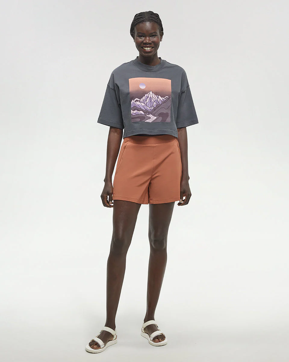 Emerald Edge Oversized Crop T-Shirt - Image 2