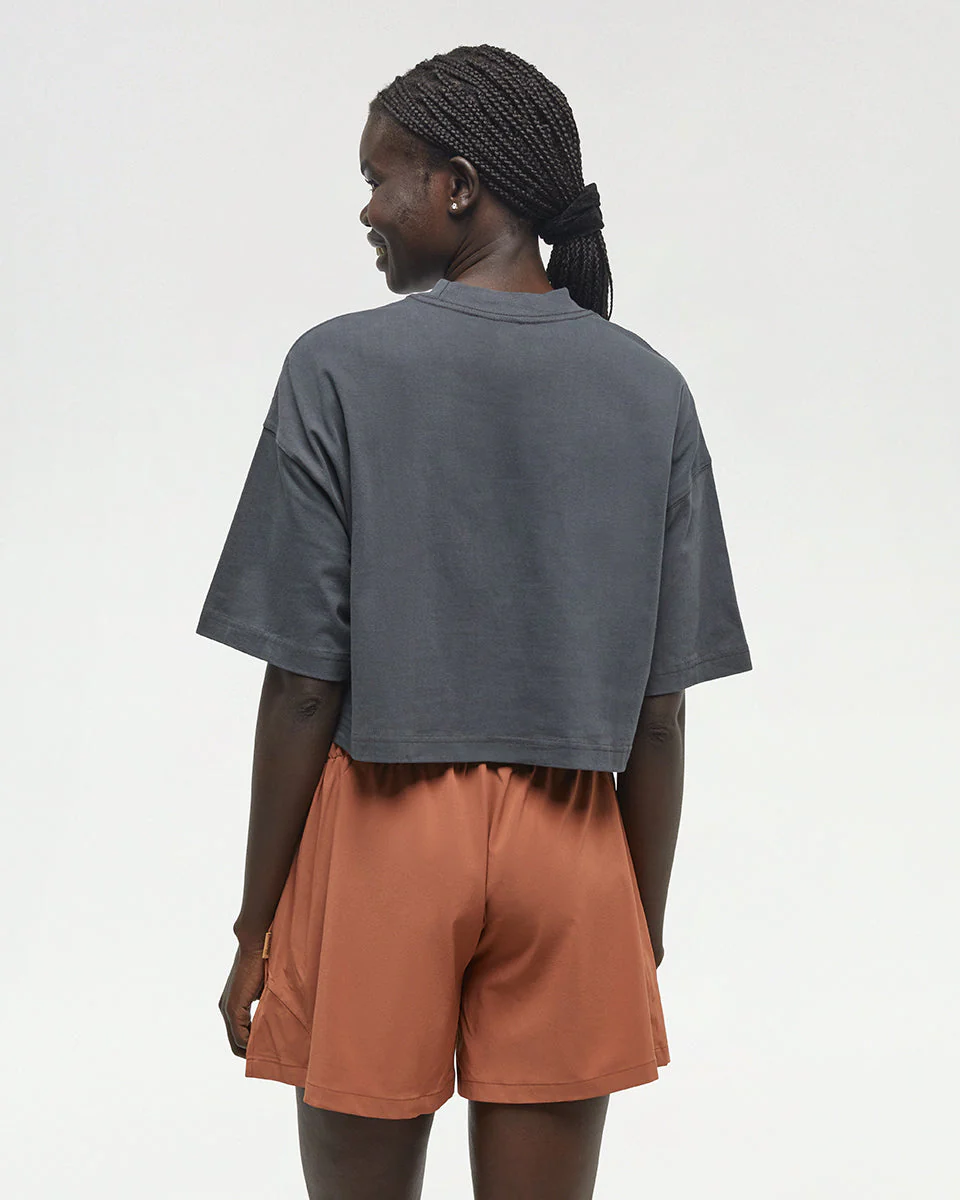 Emerald Edge Oversized Crop T-Shirt - Image 3