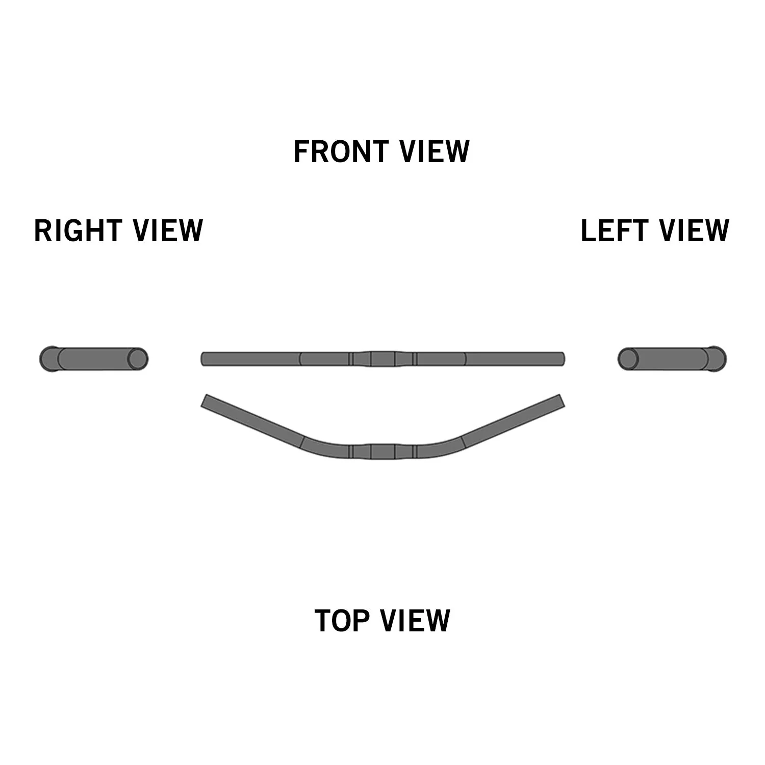 Ergotec Handlebar Moon (25,4 GW605, GL180, GH0, 23° | Black) - Image 2