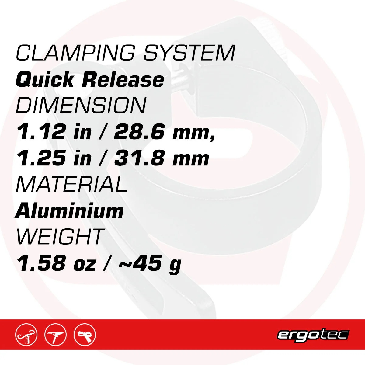 Ergotec - SCQ-080 - Seatclamp (28.6 mm / 31.8 mm | Black Sandblasted) - Image 3