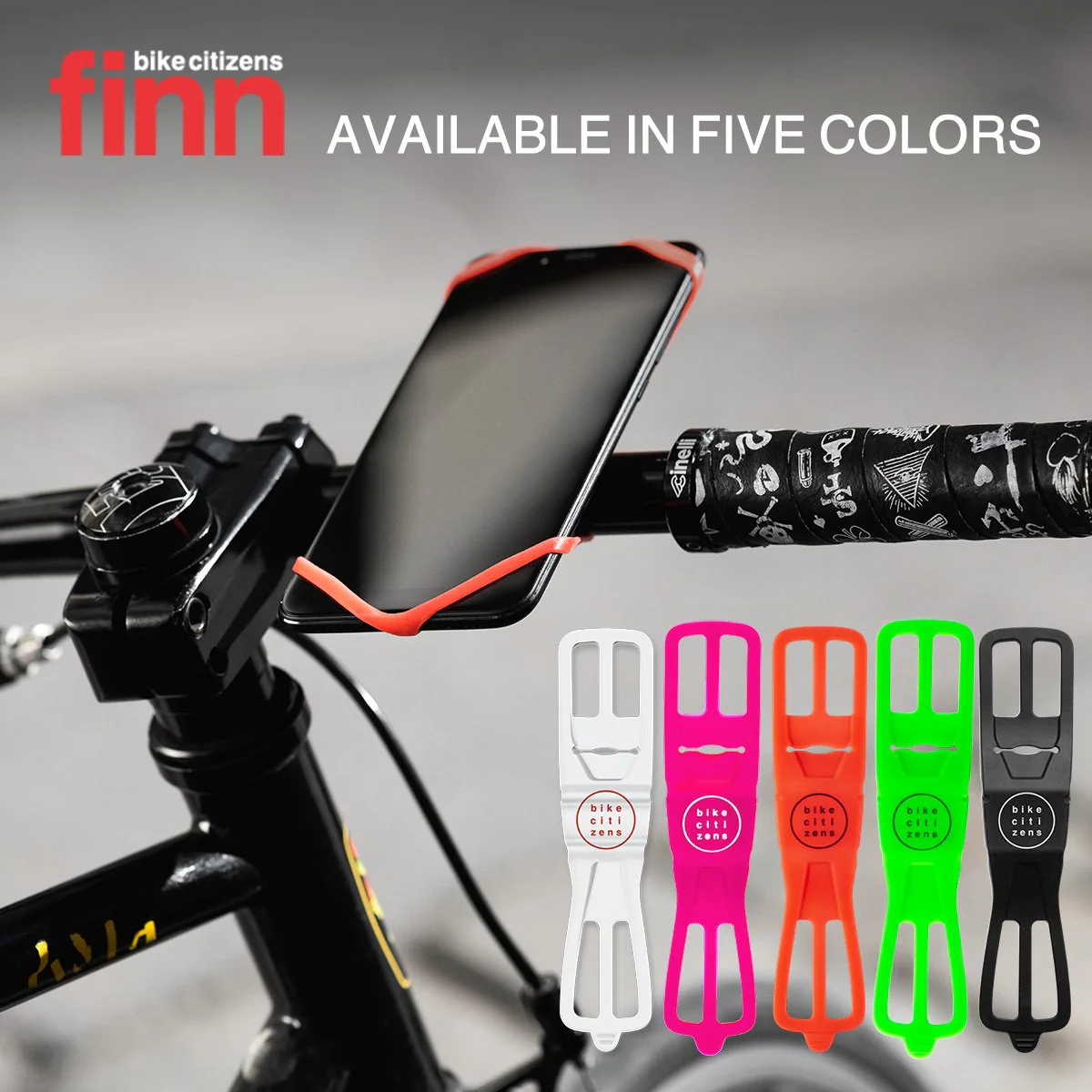 FINN - Universal Bicycle Phone Mount - Assorted Pack (4 Colors) - Image 5